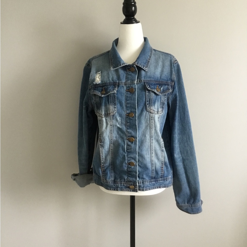 Active USA Denim Jacket, Size L